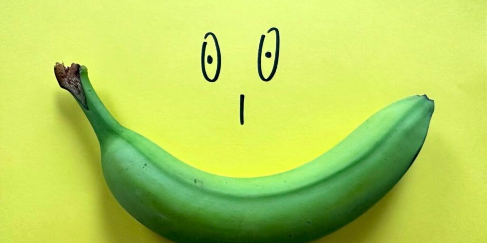 Grüne Bananen sind gesund