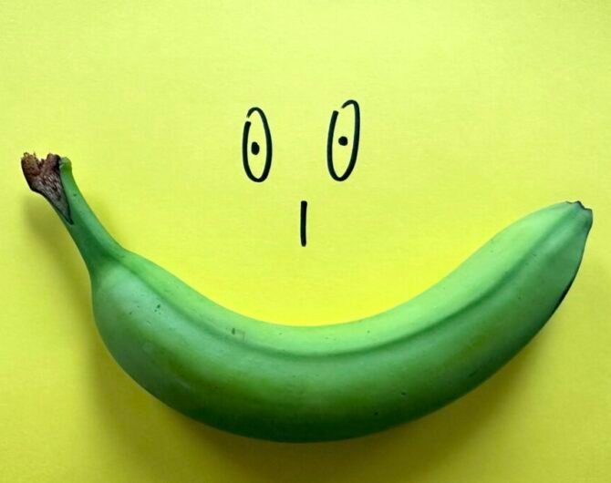 Grüne Bananen sind gesund